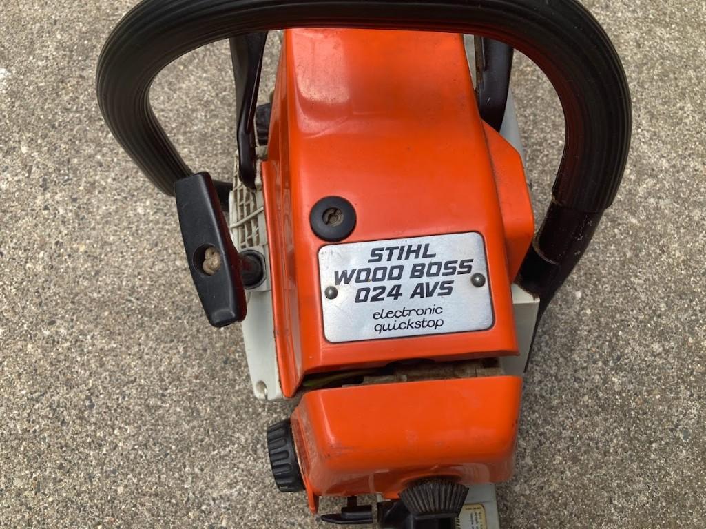 スチール STIHL WOOD BOSS 024 AV エンジン　チェーンソー現状品