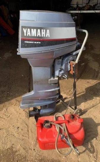 Yamaha 30hp Long Shaft Outboard Motor W/Tank, Runs Great!