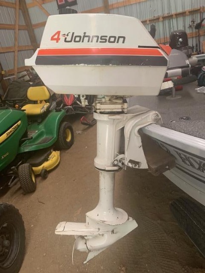 Johnson Sea-Horse 4hp Outboard Motor, Runs Great!