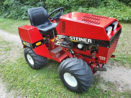 Steiner Textron 430 Max 4-Wheel Drive Articulating Gas Garden Tractor.