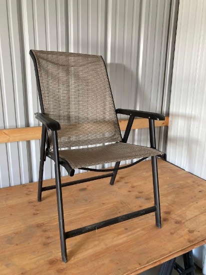 FOLDING PATIO CHAIR... - NO SHIPPING AVAILABLE -