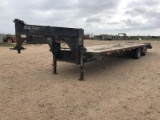 1999 DOUBLE A 37' GN FLATBED TRAILER