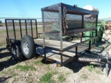 2013 12' PARKER B P LANDSCAPE LOWBOY TRAILER