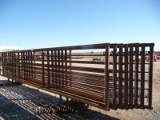 8 24' FREE STANDING PANELS INCLUDING 1 W/12' GATE