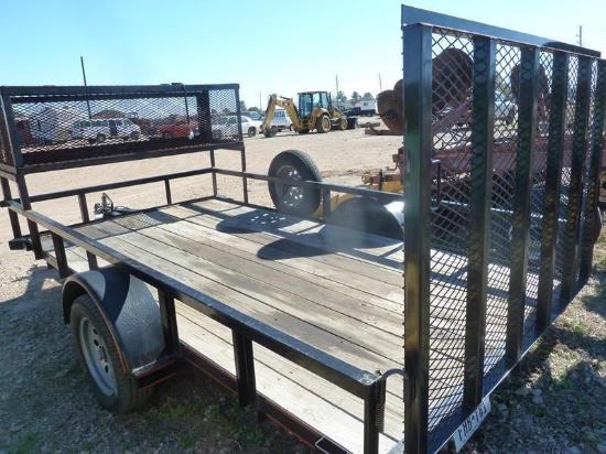 2013 12' PARKER B P LANDSCAPE LOWBOY TRAILER