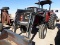 MF 393 TRACTOR W/BUSH HOG 2846 QT FE LOADER