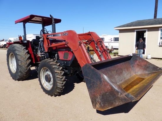 CASE IH C90 TRACTOR W/CASE IH L505 FE LOADER