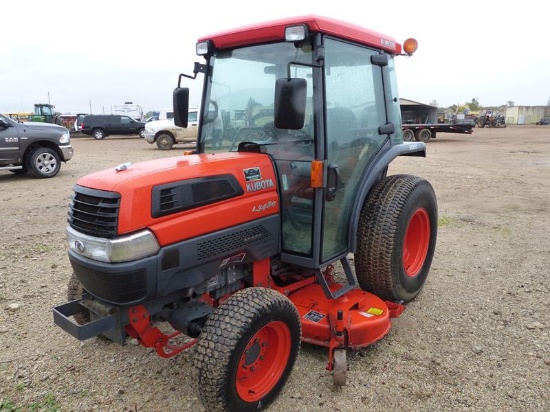 KUBOTA HST L3430 TRACTOR  W/KUBOTA 72" BELLY MOWER