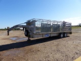 1997 GOOSENECK ALUMINUM 24' GN STOCK TRAILER