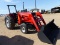 MF 383 DIESEL TRACTOR W/AGCO FRONT END LOADER