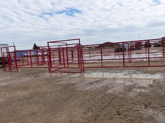 8' TUB PEN W/14' ALLEYWAY EXIT GATE & HOLDING PEN