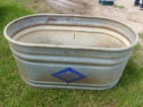 4' OVAL GALVANIZED WATER TROUGH