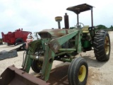 JD 4020 TRACTOR W/JD 148 FE LOADER