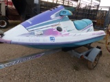 1995 POLARIS SLT 750 JET SKI W/EZ LOADER TRAILER, VIN--PLE33686C595