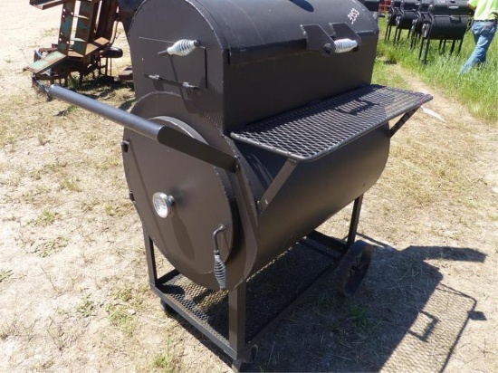 33" BBQ PIT ON TOP  W/COFFIN BOTTOM
