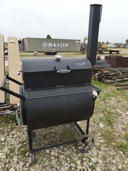 33" BBQ PIT ON TOP  W/COFFIN BOTTOM