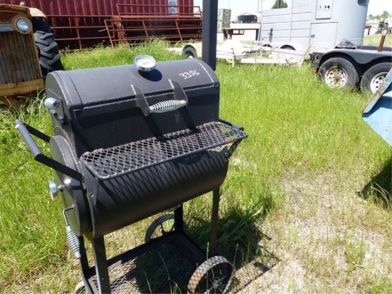 24" BBQ PIT ON TOP  W/COFFIN BOTTOM