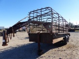 1992 SHOPMADE 16 FT X 5FT GN LIVESTOCK TRAILER