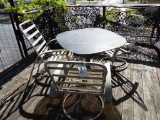 PATIO TABLE & 3 CHAIRS