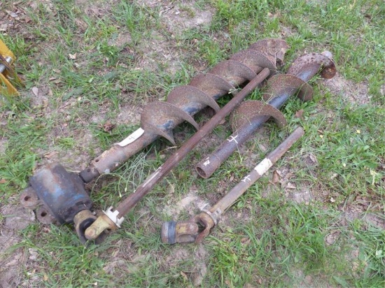 POSTHOLE DIGGER PARTS & 2 9'" AUGERS