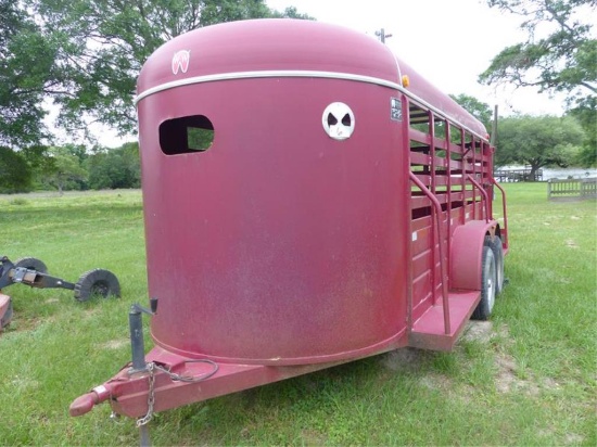 2005 WW 16'X6' BUMPER PULL LIVESTOCK TRAILER