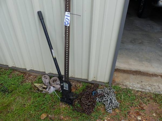 HANDI MAN JACK, 2-20' CHAINS, 3 RATCHET STRAPS