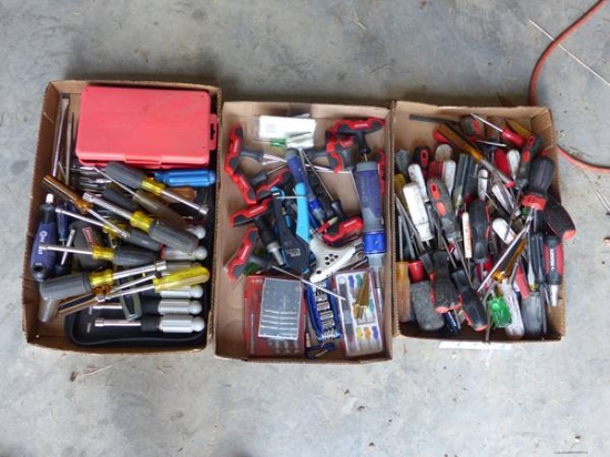 SCREWDRIVERS, NUTDRIVERS, DRILL BITS