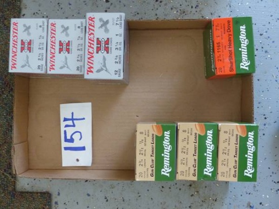 7 BOXES 20 GAUGE SHELLS