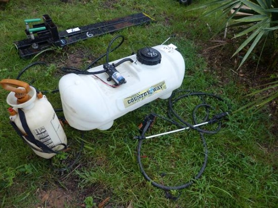 COUNTRY WAY 15 GAL 12 VOLT SPRAYER & HAND PUMP