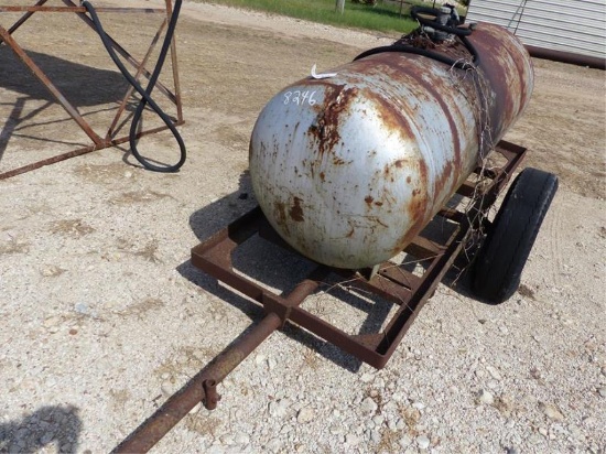 PROPANE TANK ON TRAILER