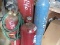 CUTTING TORCH, 2 OX BOTTLES, 2 ACETYLENE BOTTLES,