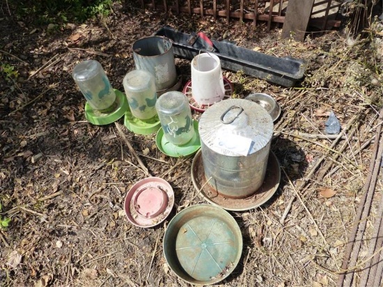 CHICKEN FEEDERS & WATERERS