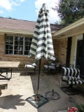 PATIO UMBRELLA W/STAND, EXTRA UMBRELLA STAND