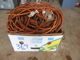 ASSORTED ELECTRICAL CORDS, PLUGS ADAPATORS &