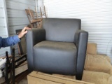 TURNSTONE VINYL COVERED CLUB CHAIRS