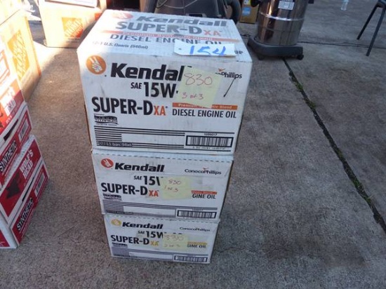 3 CASES KENDALL DIESEL 15W40 SUPERDXA OIL