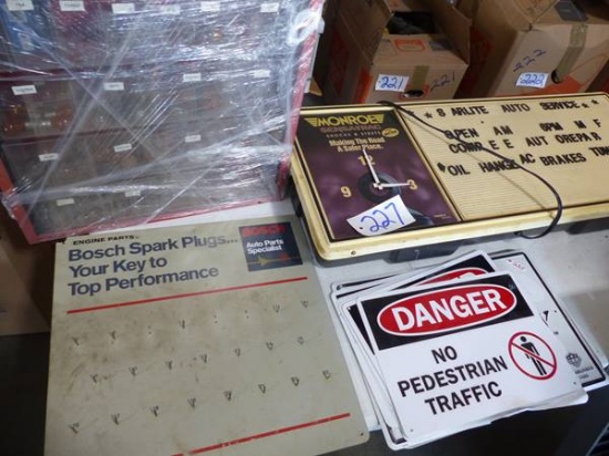 MISC SIGNS, SUNCO WALL HANGING, SIGN, AUTO LIGHTS,