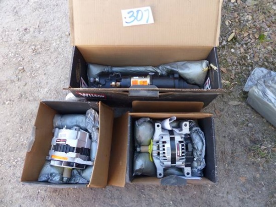 2 ALTERNATORS, 1 ASSY STARTER