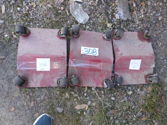 3 CAR DOLLY PADS