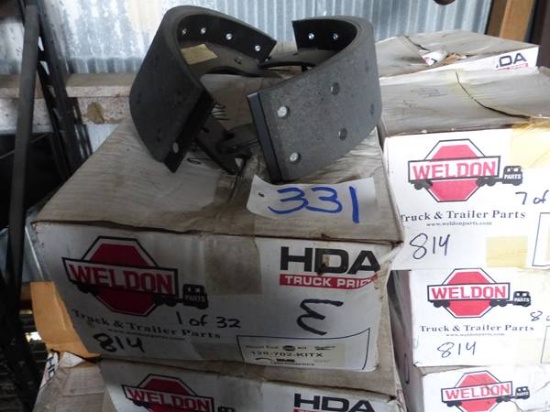 32 BOXES MISC BRAKE SHOES