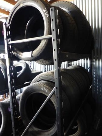 USED MISC TIRES WITH PALLET RACK