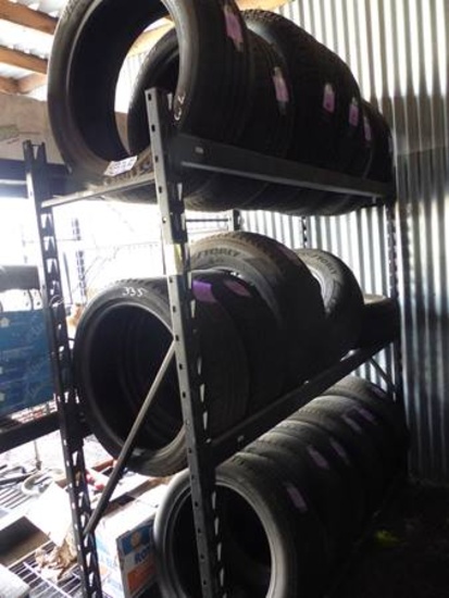 USED MISC TIRES WITH PALLET RACK
