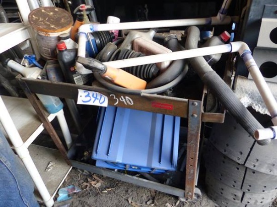 ROLLING CART W/MISCELLANEOUS