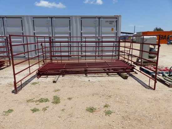 HEAVY DUTY 5'X12'  RED CORRAL PANELS
