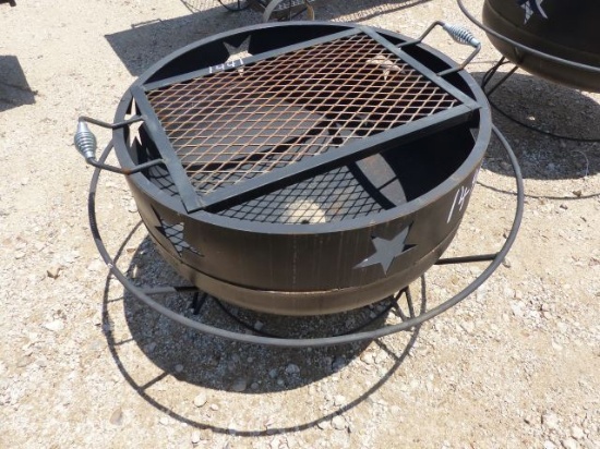 FIRE PIT W/GRILL ON STAND