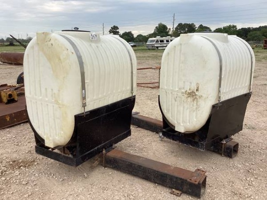 250 GALLON SADDLE TANK W/MOUNTING BRACKETS