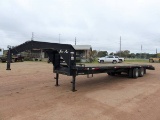 2009 SURE PULL 27'X8' DECK TRAILER W/5' DOVETAIL