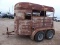 SHOPMADE 2 HORSE SIDE BY SIDE TRAILER