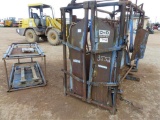 PRIEFERT SQUEEZE CHUTE W/LOAD CELL & MONITOR,