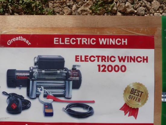 12,000 LB GREAT BEAR ELECTRIC WINCH